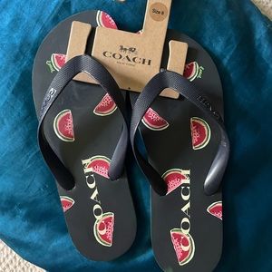 Coach flip flops